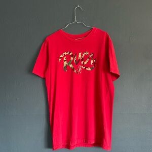 RVCA VINTAGE TROPICAL GRAPHIC DOUBLE STITCHED TEE SHIRT MENS LARGE